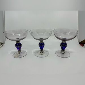 Z Gallerie Majestic Coupe Orchid Champagne/Sherbet Set Of 3